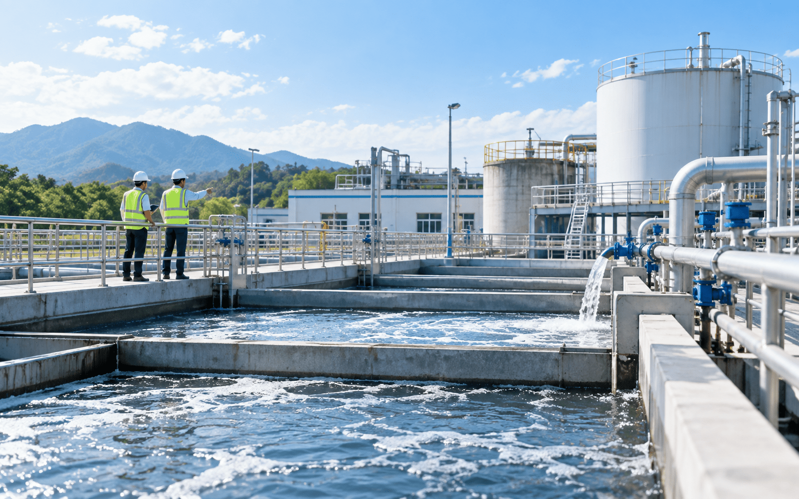 坤琳工程汙水處理施工現場